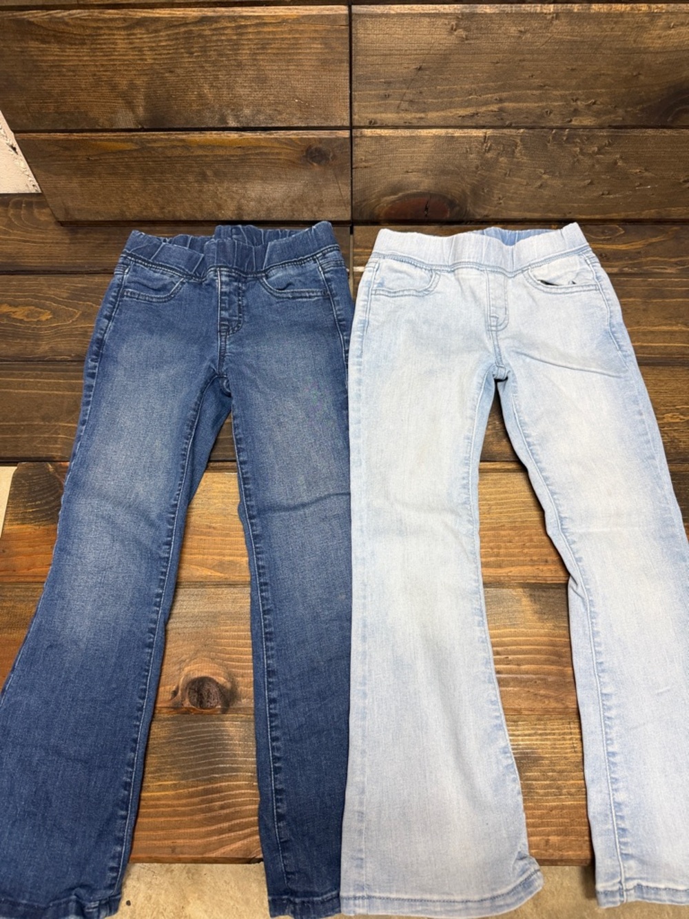 Cat & Jack Girls Jeans - Dark Blue & Light Blue